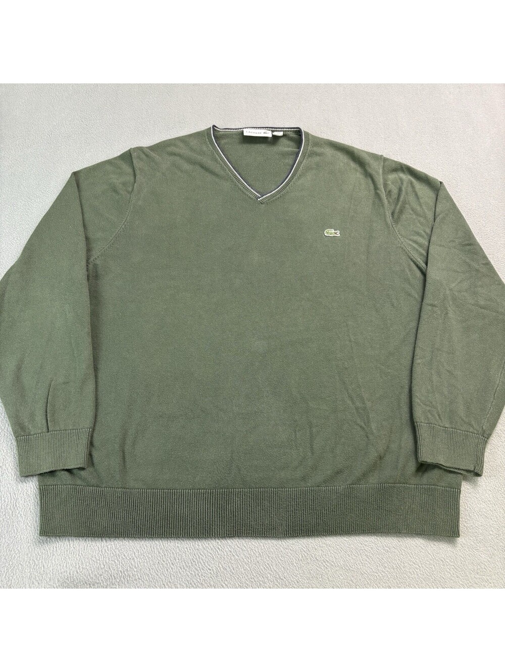 Lacoste Pullover Sweater Size XL Green